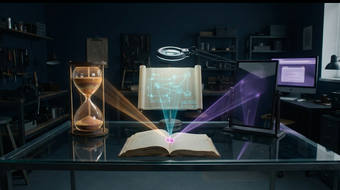 Temporal memory, source structure, and browser proof answer different questions.