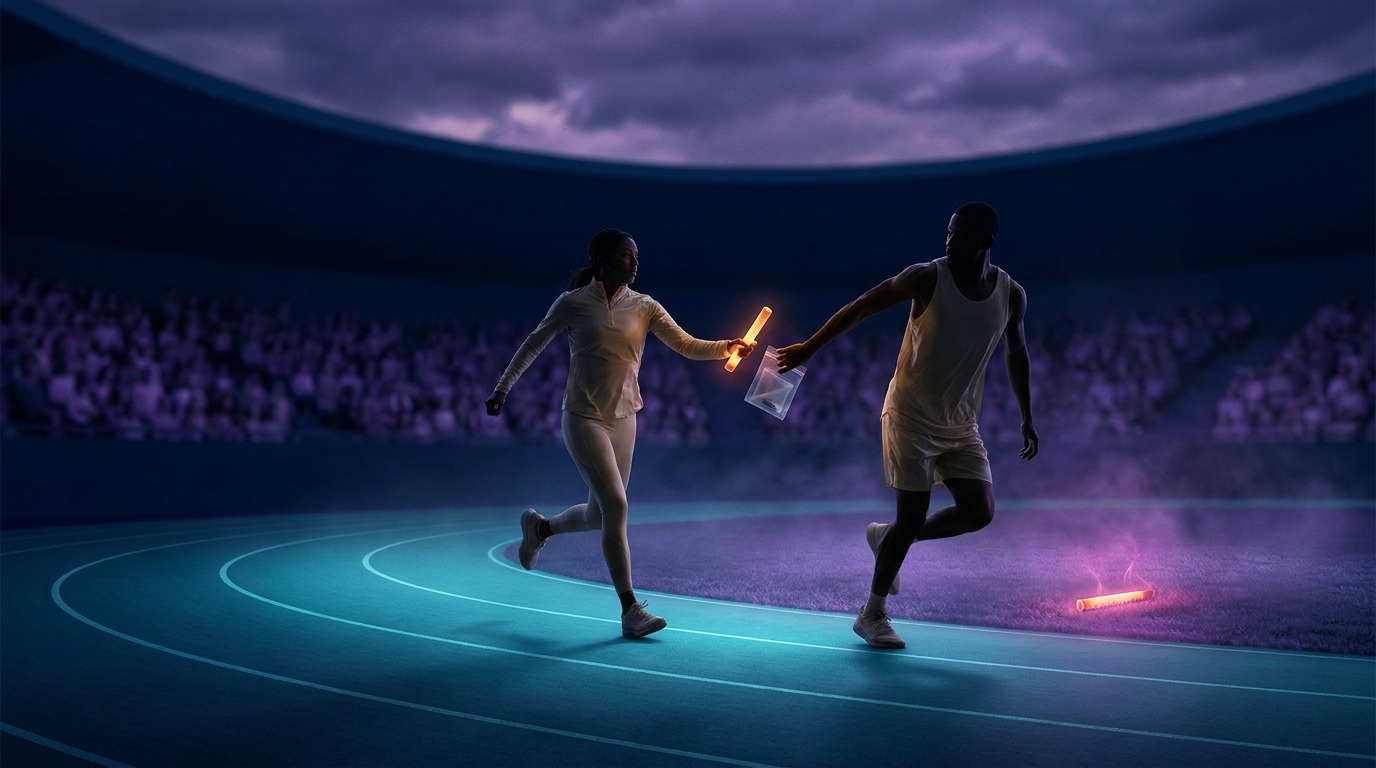 A handoff carries the artifact and the evidence needed to continue.