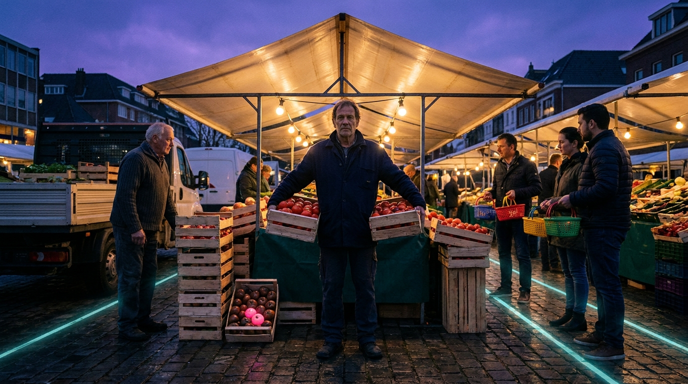 A market maker holds perishable inventory between different schedules.