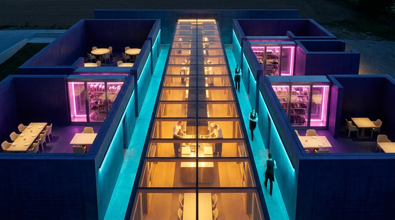One service spine can support private rooms with protected ingredients.