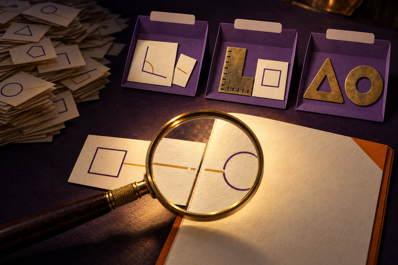 A focused inspection of a claim and brief takes precedence over a large pile of rejected candidate slips; three explanations remain distinct.